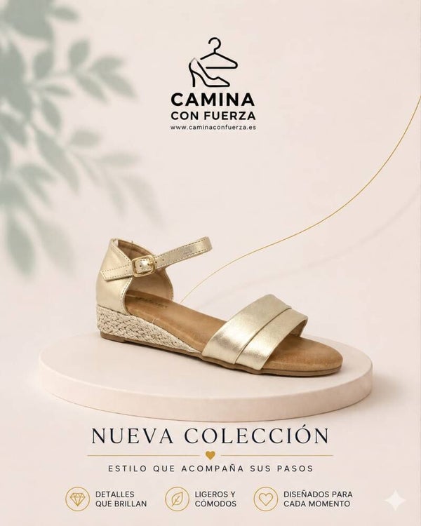 Sandalias doradas
