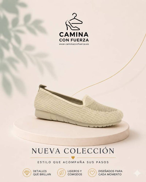 Zapatillas transpirables beiges
