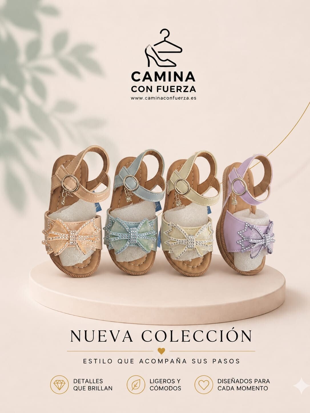 Sandalias de niña de colores