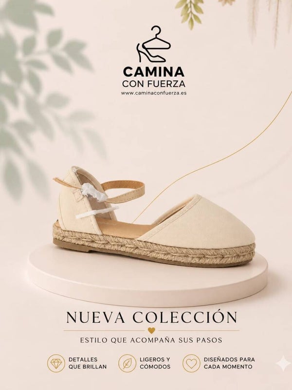 Esparteñas de niña beiges