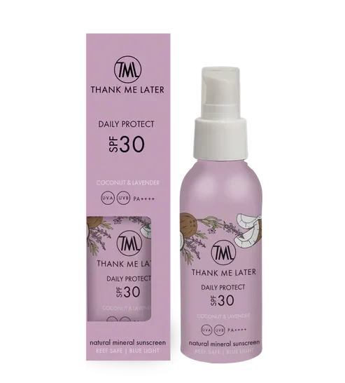 THANK ME LATER Kokos & Lavendel Minerale Zonnebrandcrème