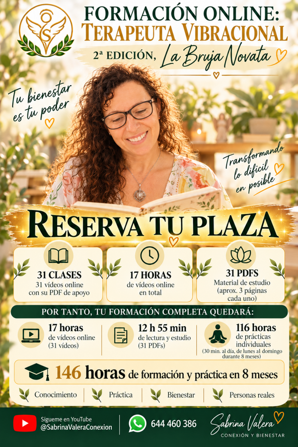 FORMACIÓN: TERAPEUTA VIBRACIONAL