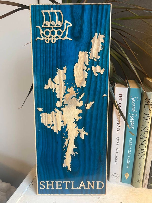 Small Shetland Resin Map