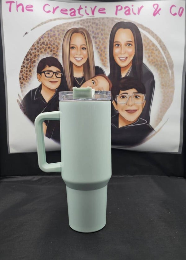 40oz Insulated Tumbler - light green