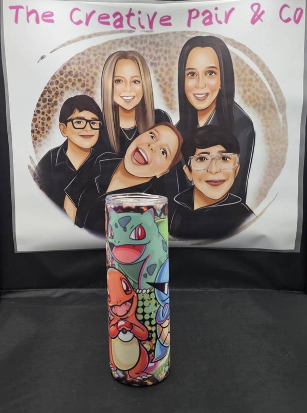 20oz Insulated Tumbler - Glow in the dark Blue
