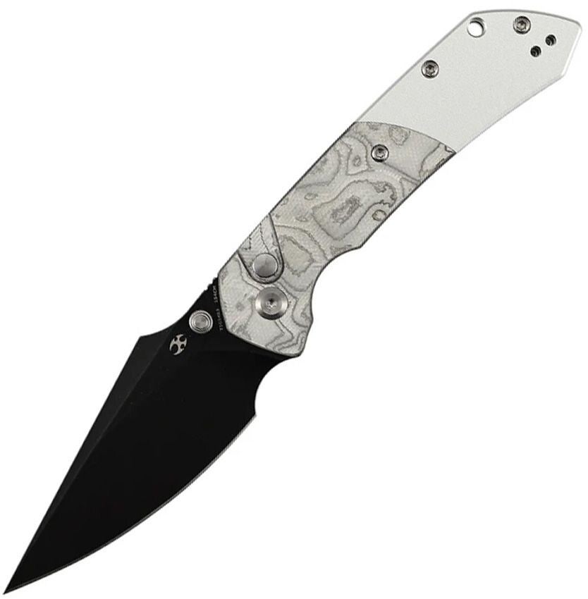 KT1034B3 - Kansept Knives  Fenrir Button Lock Alum Foil