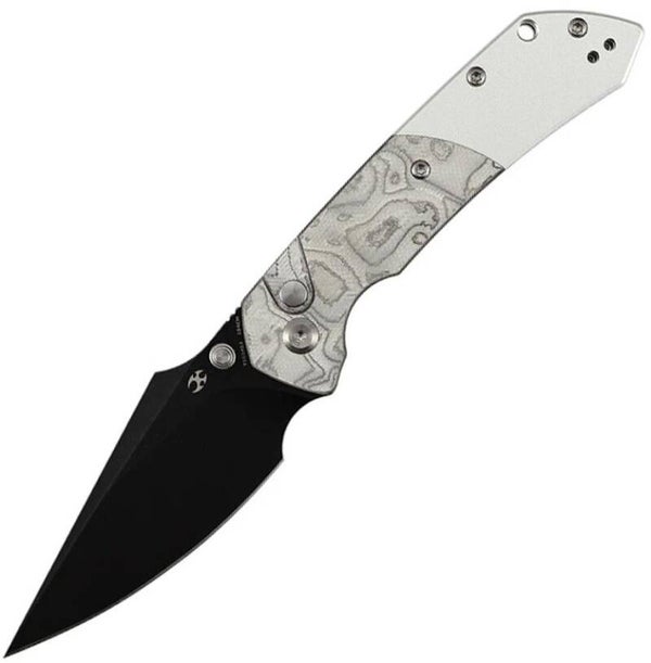 KT1034B3 - Kansept Knives  Fenrir Button Lock Alum Foil