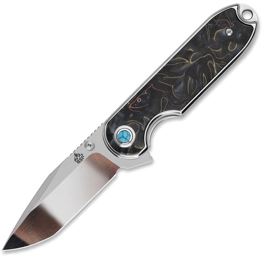 QS168E - QSP Knife  Nebula Linerlock Brass Copper