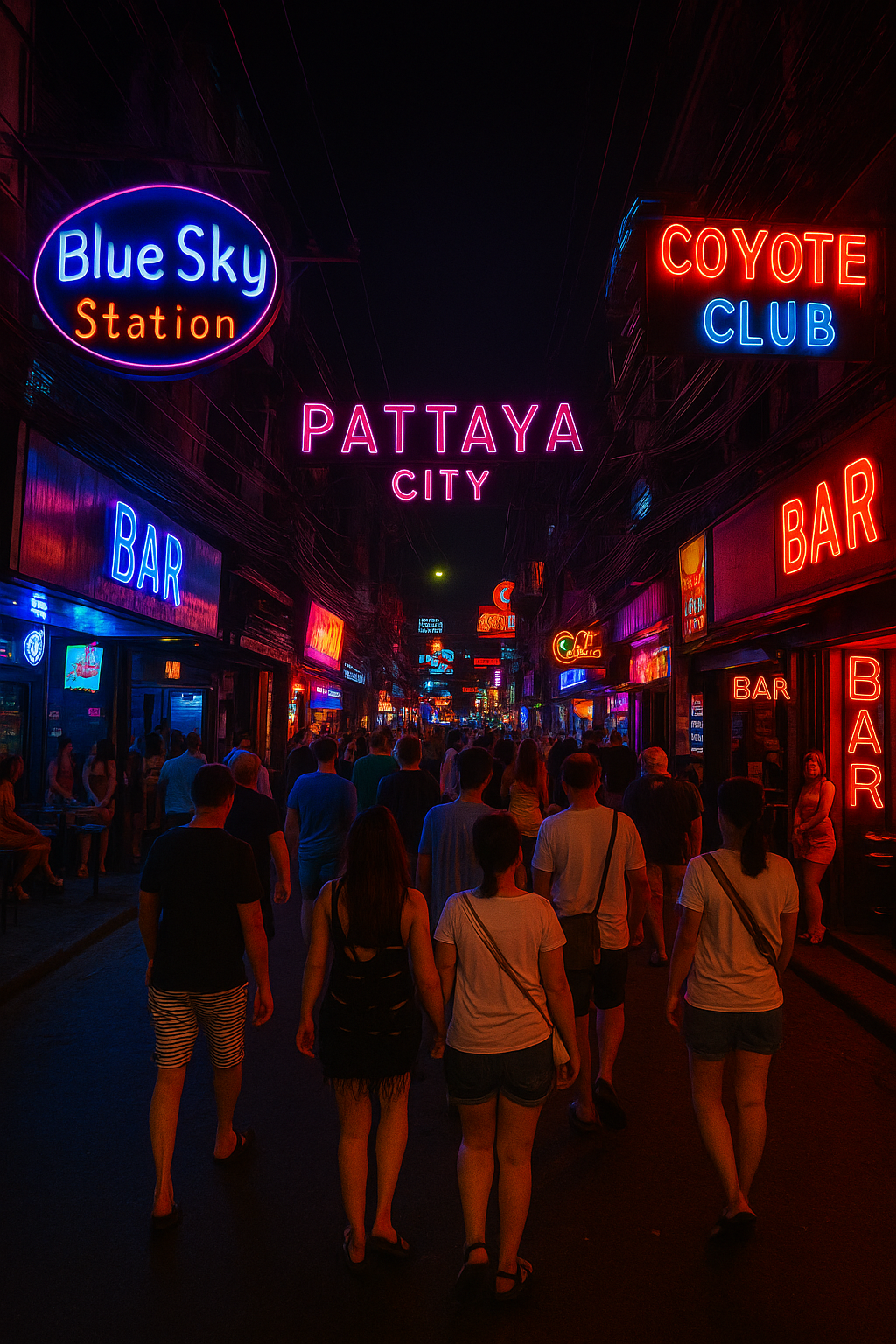 sunset over Pattaya beach