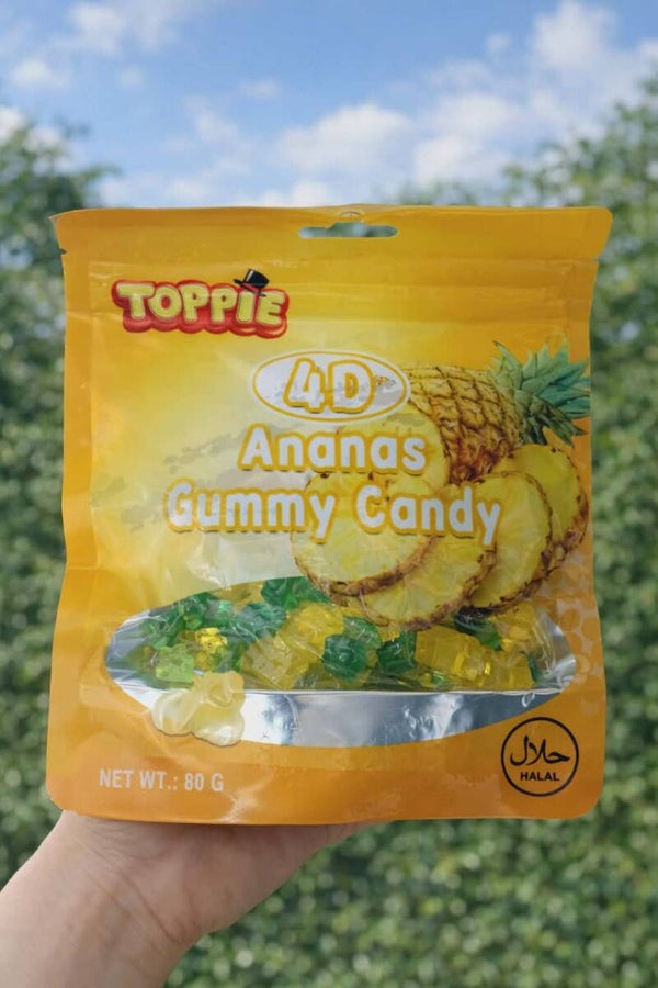 4D Ananas Gummy Candy (80g)