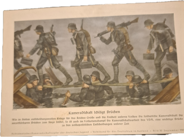 Originele WO2 Postkaart VDA 1941