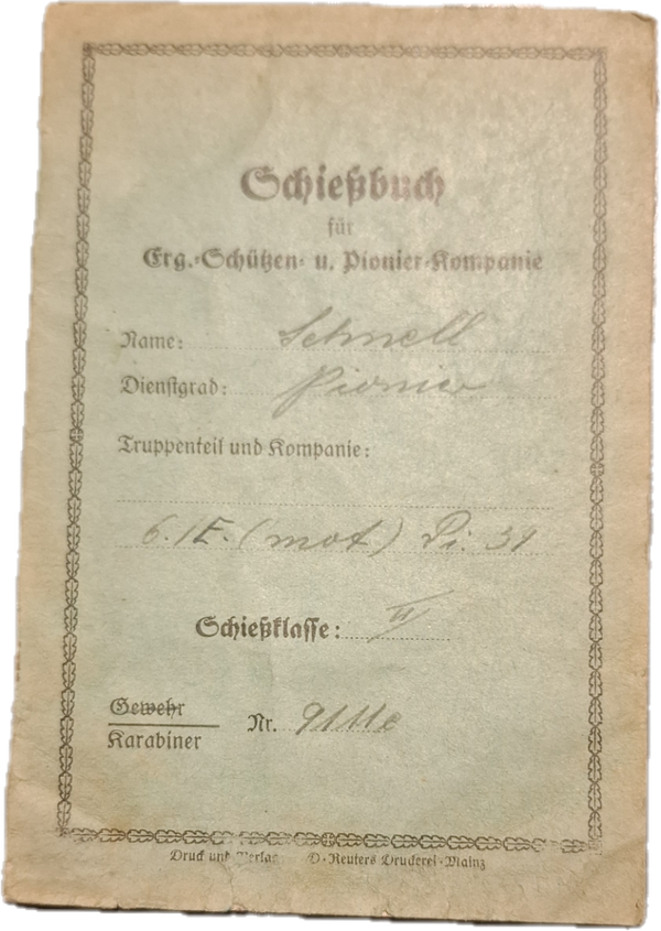 Duitse wo2 schiessbuch