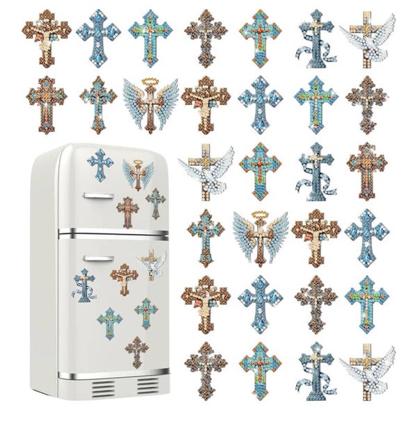 Diamond Art Cross magnets