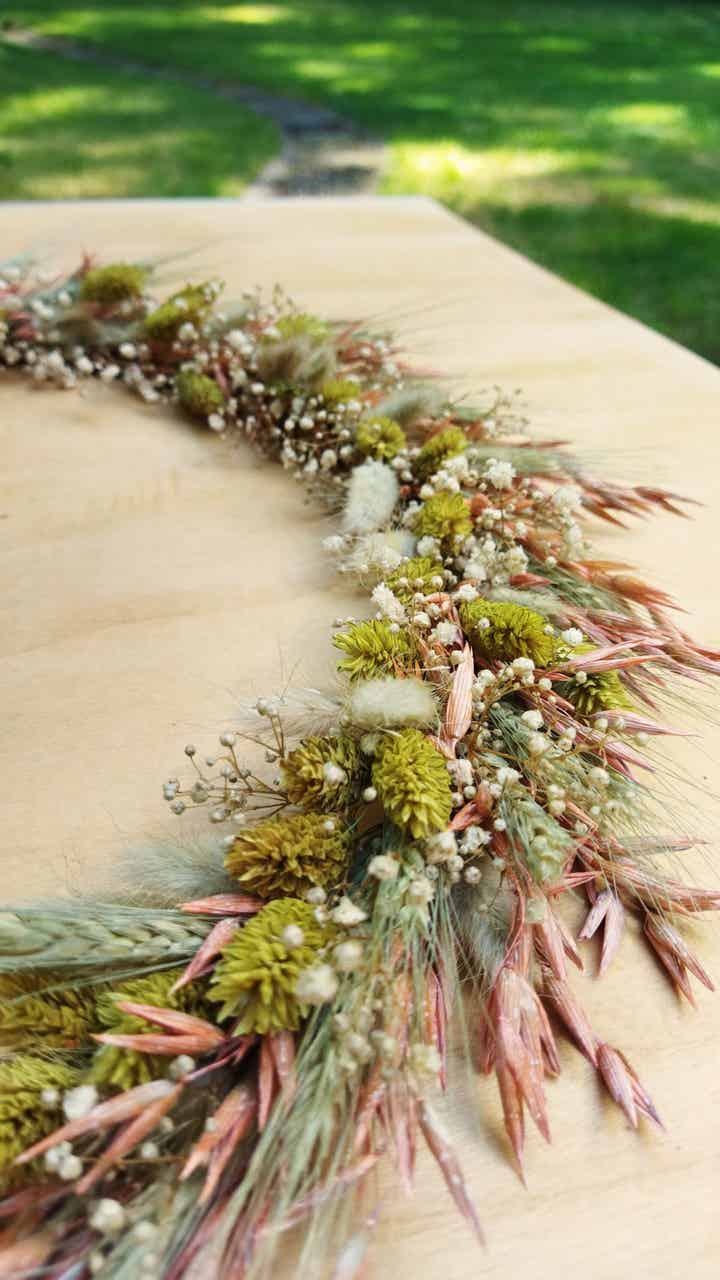 Droogbloemenkrans Marie