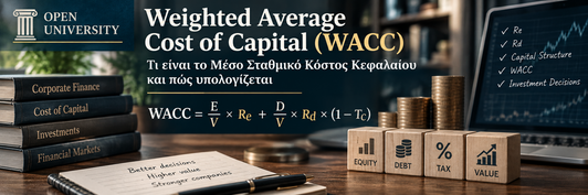 Weighted Average Cost of Capital WACC - Τι είναι το Μέσο Σταθμικό Κόστος Κεφαλαίου και πώς υπολογίζεται
