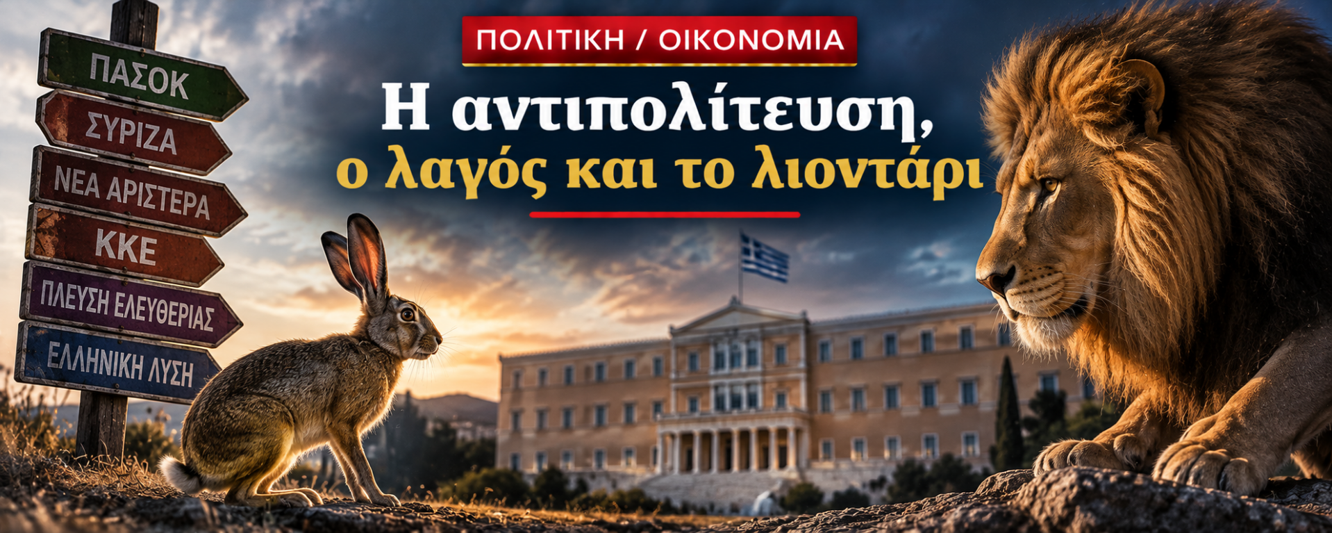Πολιτική Οικονομία - Η αντιπολίτευση, ο λαγός και το λιοντάρι
