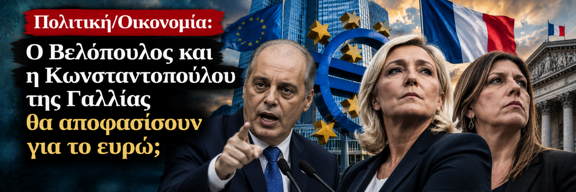 Ο Βελόπουλος και η Κωνσταντοπούλου της Γαλλίας θα αποφασίσουν για το ευρώ;