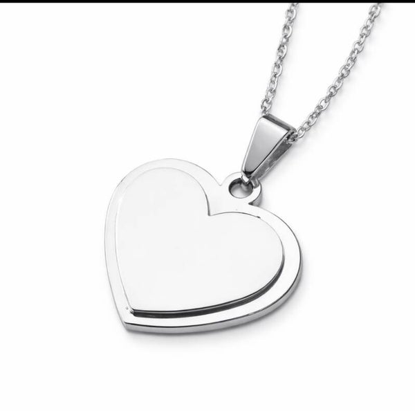 Collar Corazón Doble