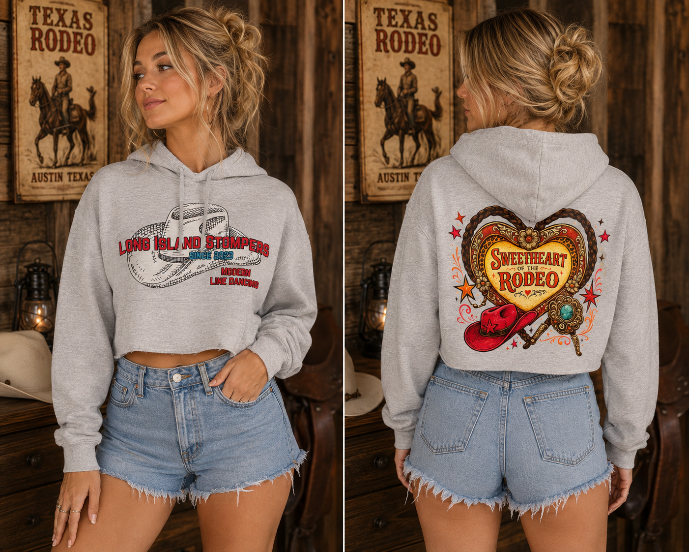 Sweetheart of the Road - Cropped Hoody Stomper collar