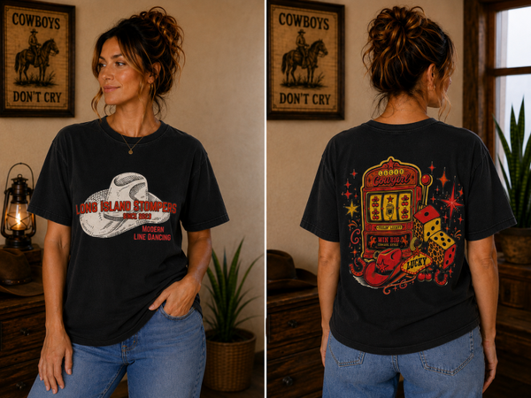 Lucky Cowgirl T  - Stomper Collab