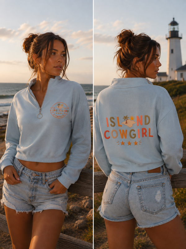 Gathered Cropped Island Cowgirl - Stomper Collab