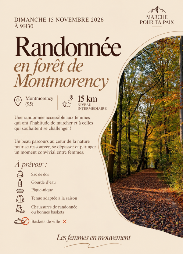Randonnée Dimanche 15 novembre à 9h30
