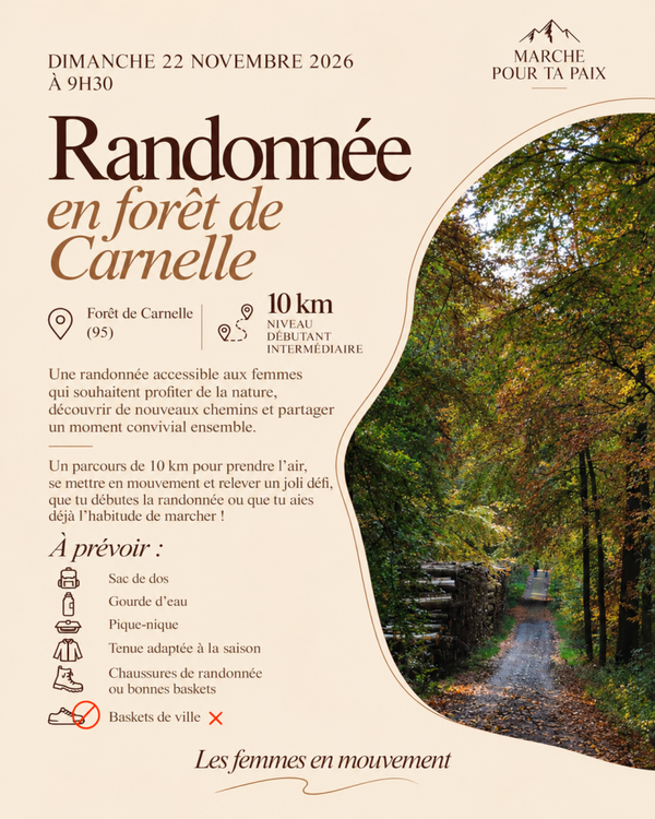 Randonnée Dimanche 22 novembre à 9h30