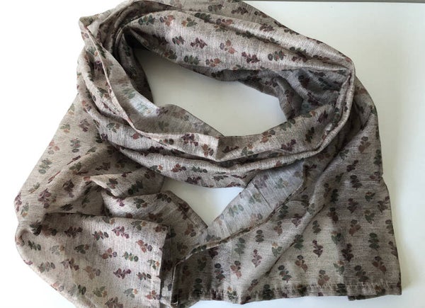 lichte herfstsjaal katoenen/ light autumn scarf