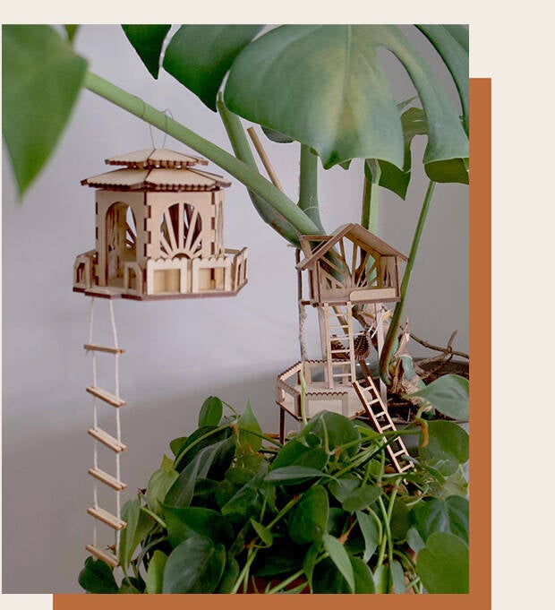 Het boomhutje voor in jouw plant
