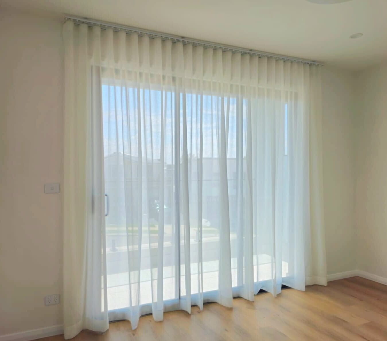 Sheer Curtains installed in a Box Hills home
