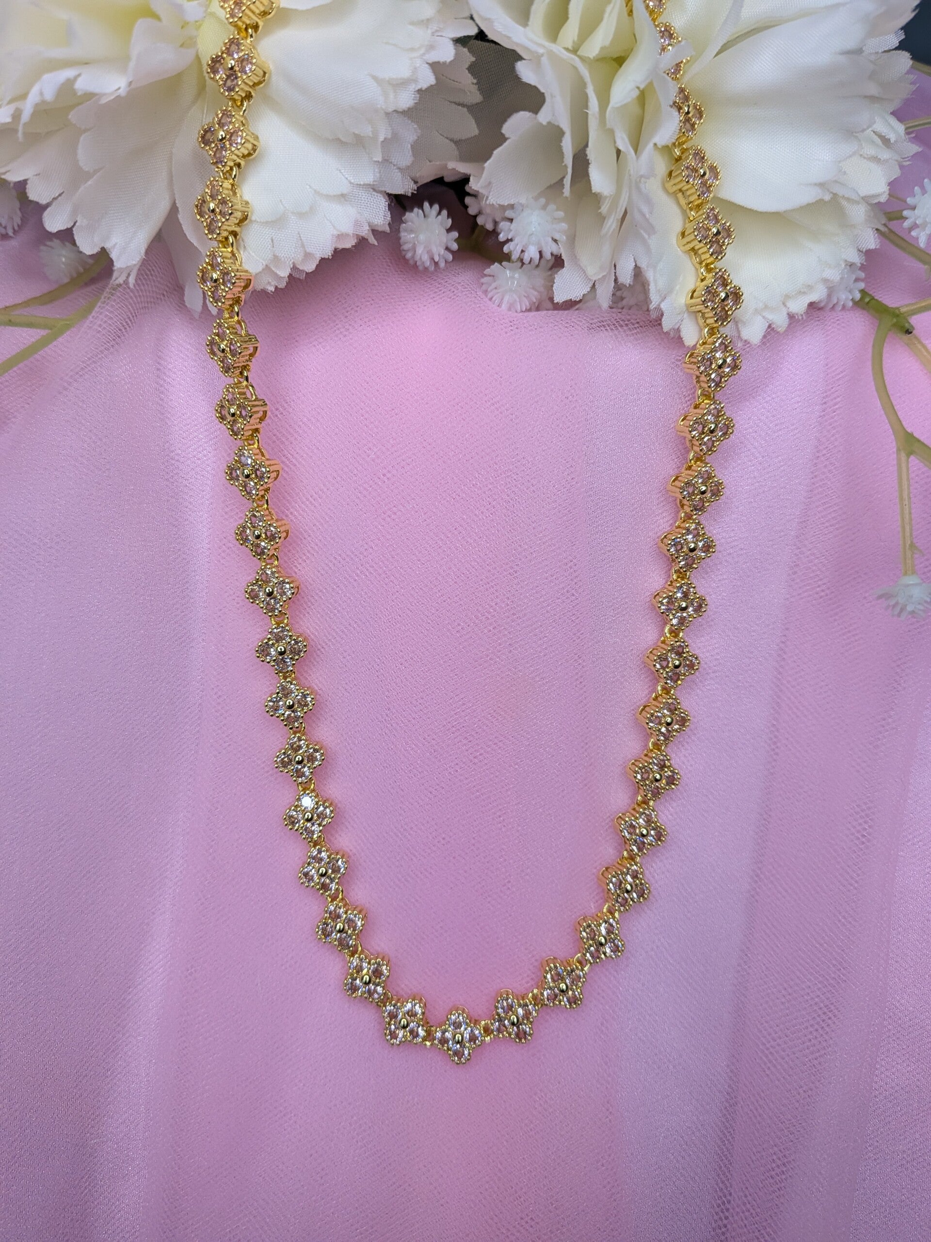 Parure Rose Dorée