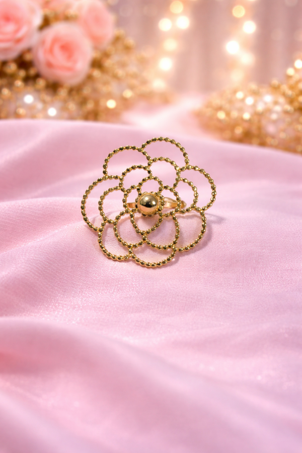 Bague Fleur D'or Elégante