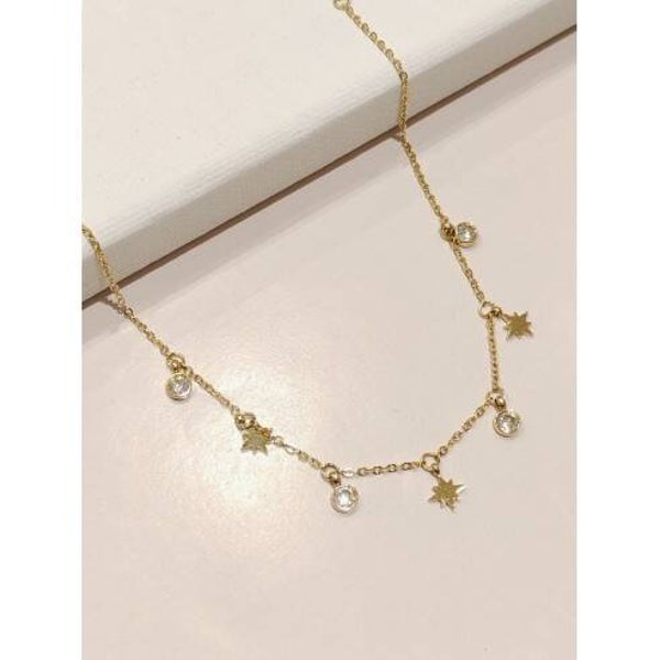 Chaine Cheville Etoile Dorée
