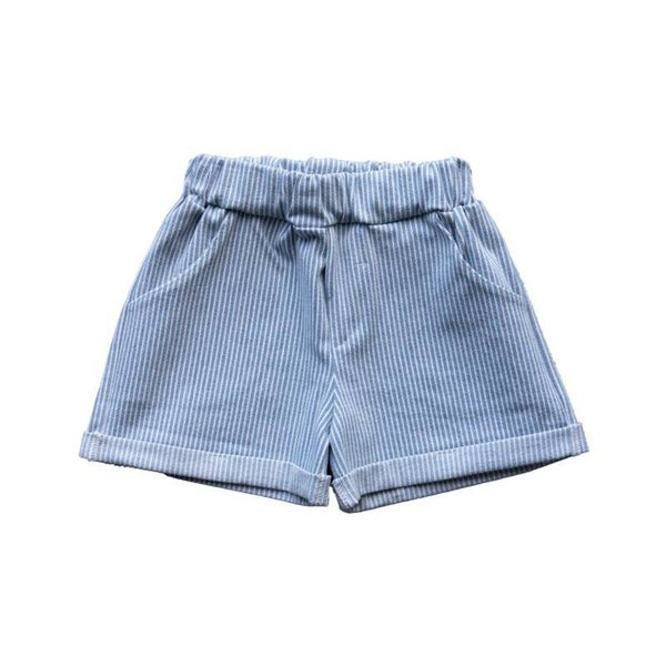 Short - Denimstof Gestreept