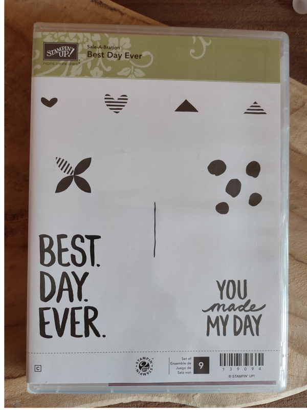 Stempelset Best day ever