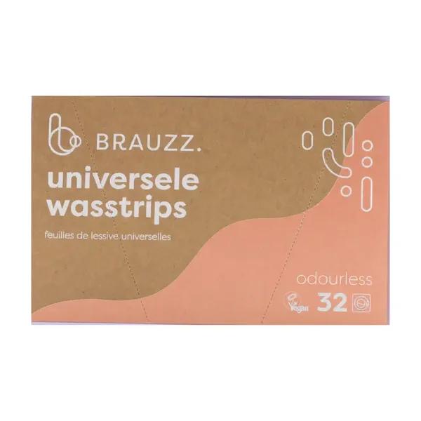 Neutrale wasstrips Brauzz 32 wasbeurten