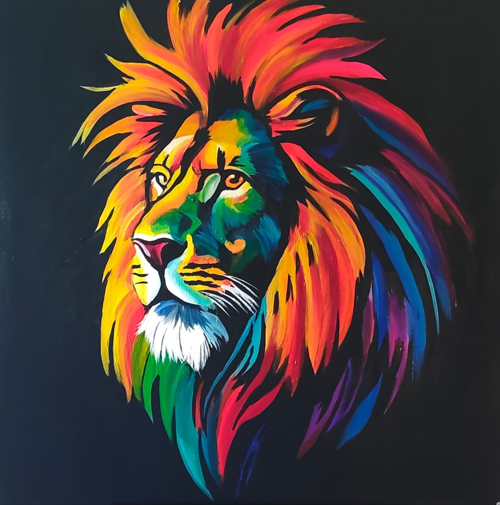 THE BEAUTIFUL LION (80 x 80 cm)