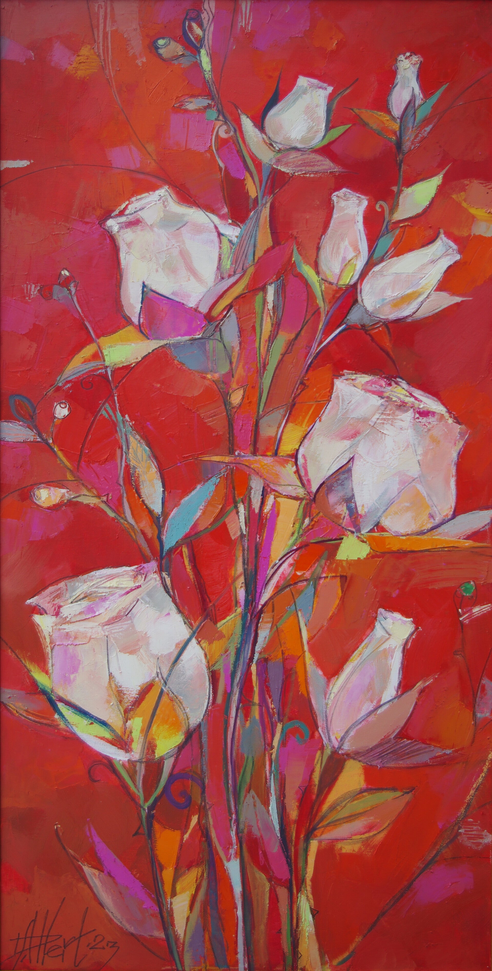 TWO х FOUR ROSES (100 x 50 cm)