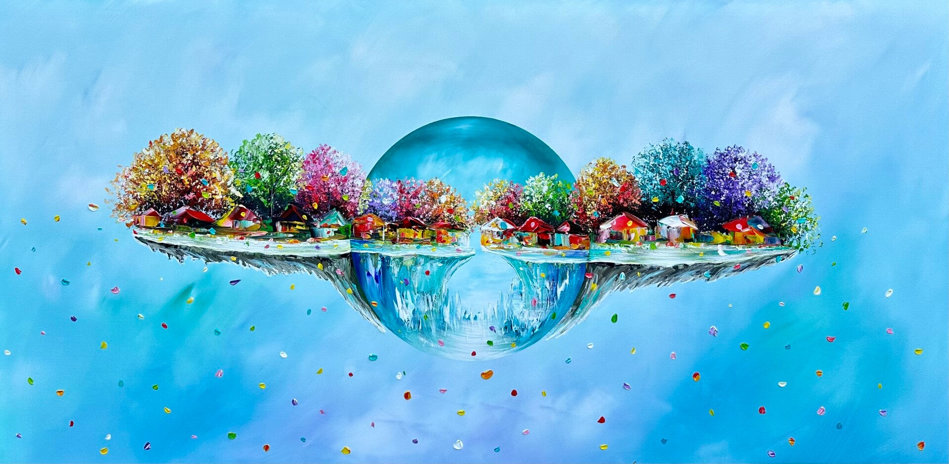 AROUND THE WORD (70 x 140 cm)