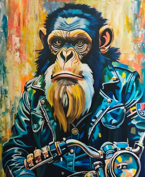 FREEDOM ON TWO WHEELS (120 x 100cm)