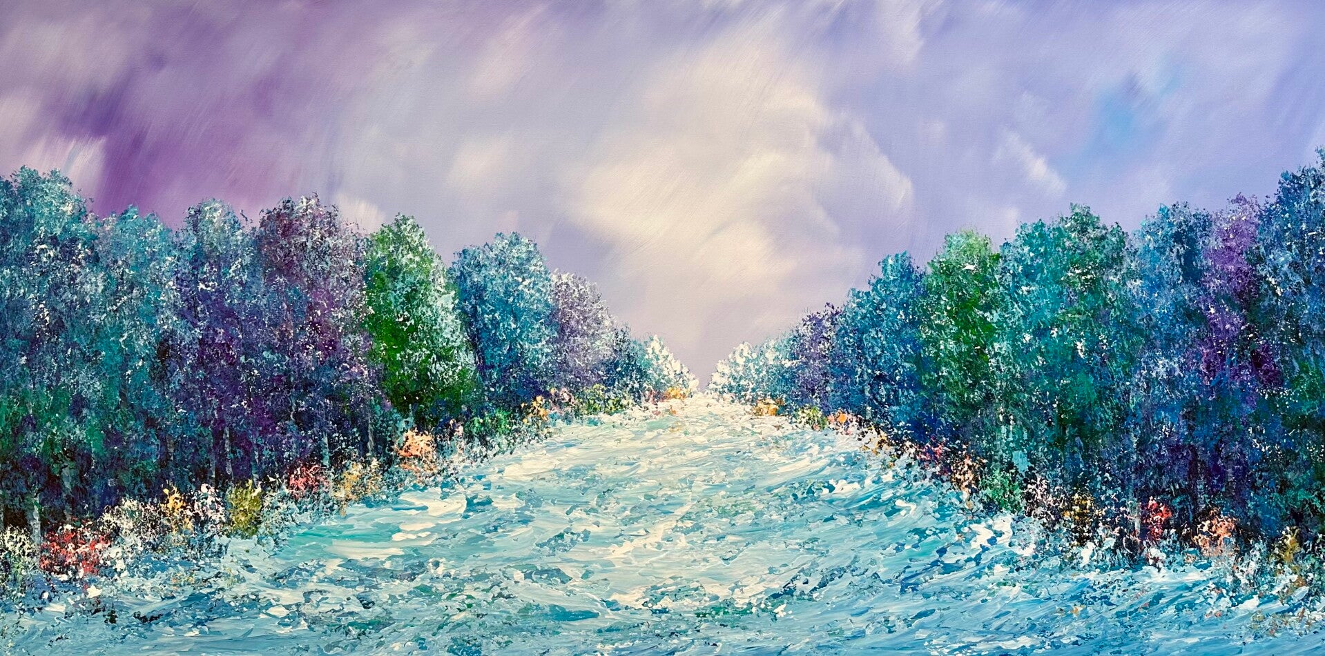 RIVER SERIES - PURPLE (70 x 140 cm)