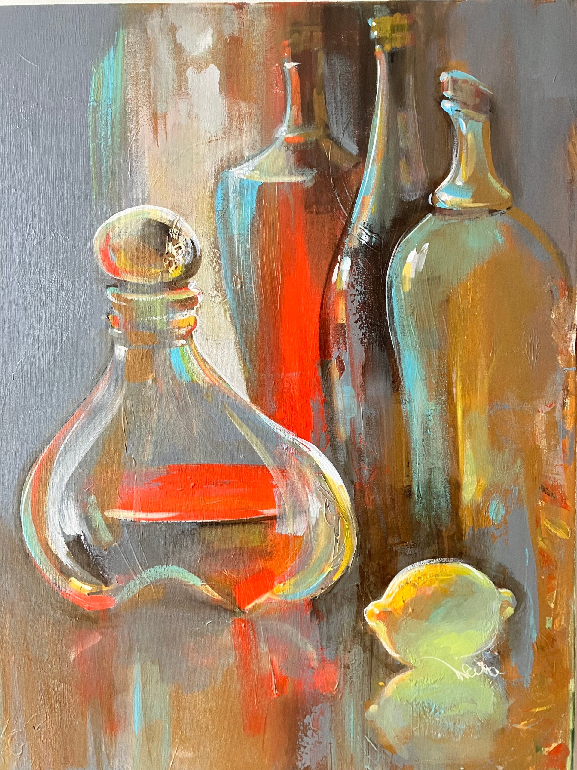 SERIES OF STILL LIFES - POMEGRANATE (80 x 60 cm)