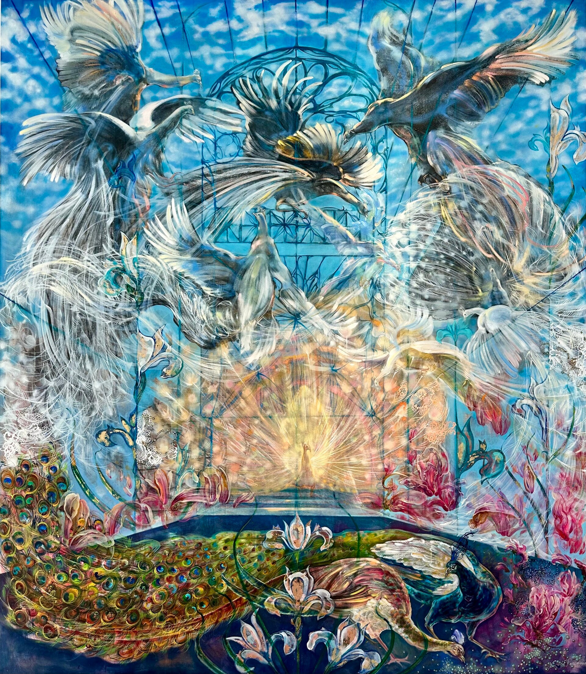 ''THE BLUE BIRD'' WEDDING (230 x 200 cm)