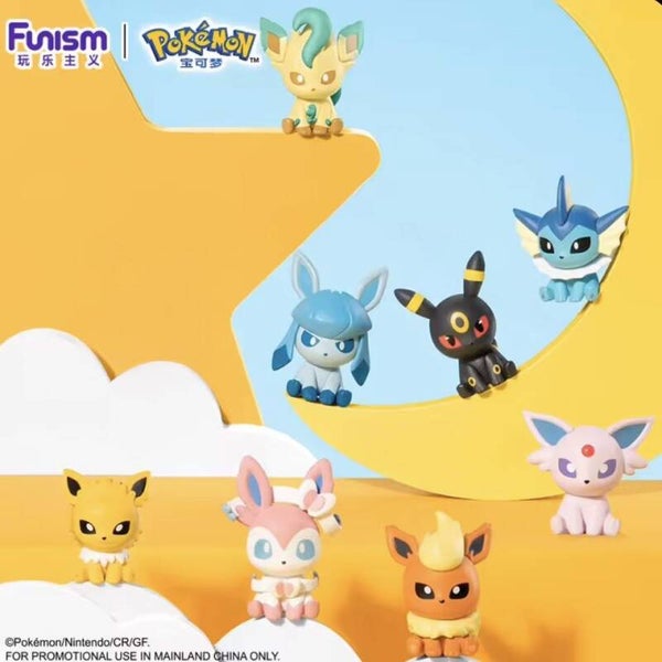 Figurine Funism - Lot de 16 boîtes mystères - Pokémon Palmsize Wonders Evoli vol.2