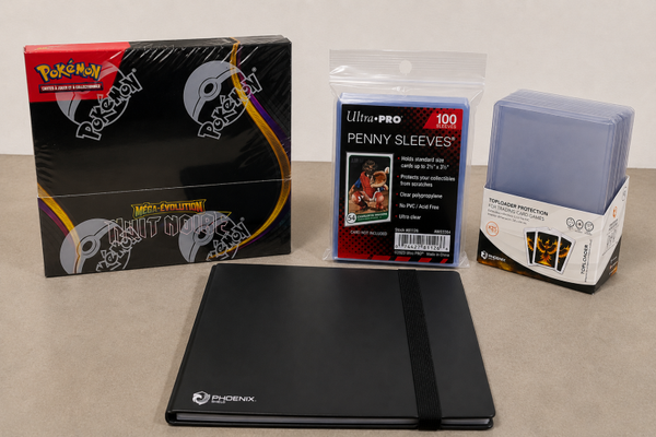 Pokémon - display Nuit Noire ME05 + portefolio + sleeves + toploaders