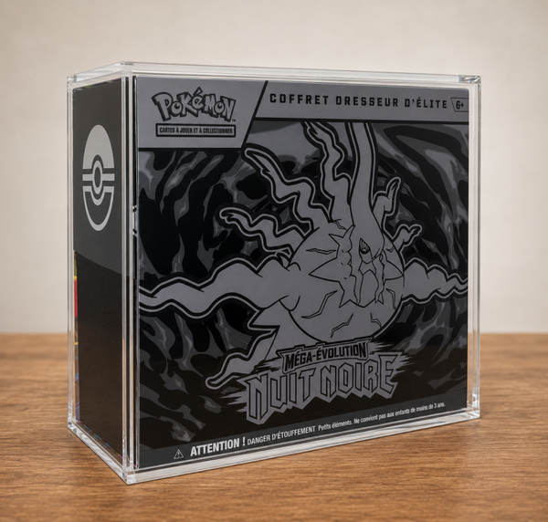 Pokémon - ETB Nuit Noire ME05 + protection acrylique TreasureWise