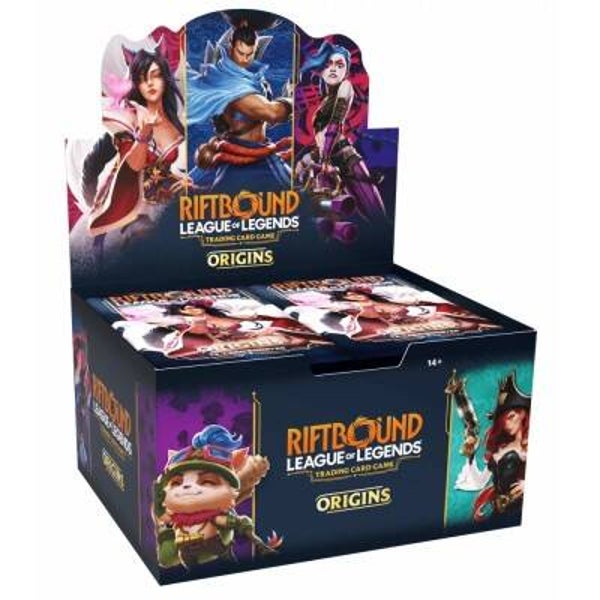 LOL League of Legends  Riftbound Origins  - display de 24 Boosters (Anglais)