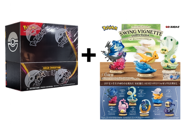 Pokémon - display Nuit Noire ME05 + figurine Pokémon re-ment