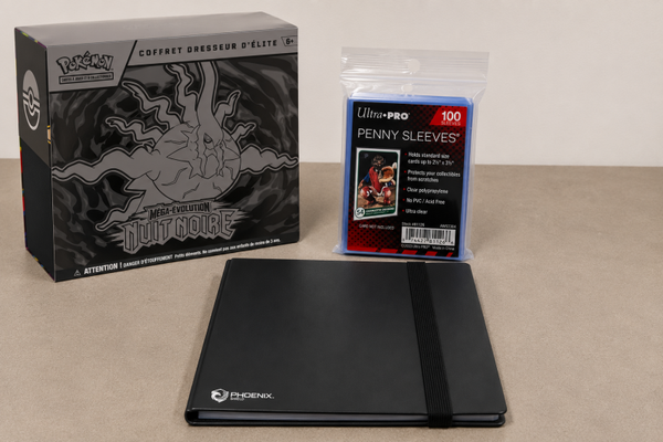 Pokémon - ETB Nuit Noire ME05 + protection acrylique TreasureWise
