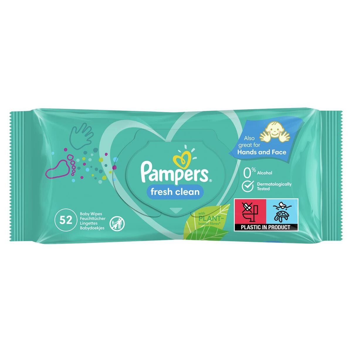 Paquet de 52 lingettes pampers